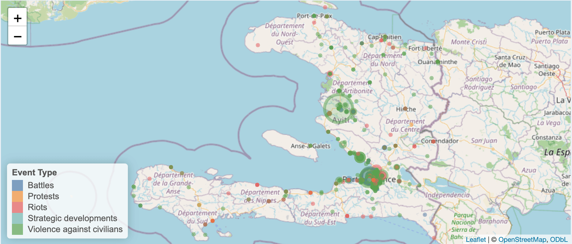 Civilian casualties in Haiti